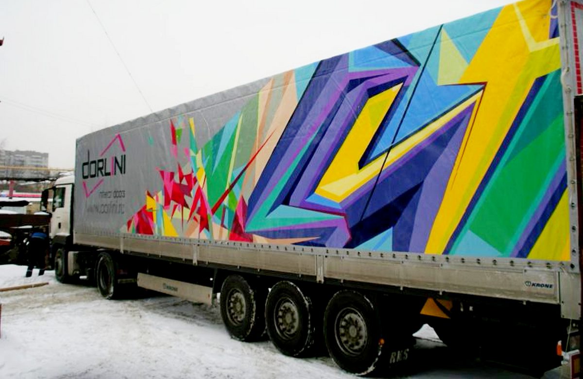 Трафаретная печать на тенте