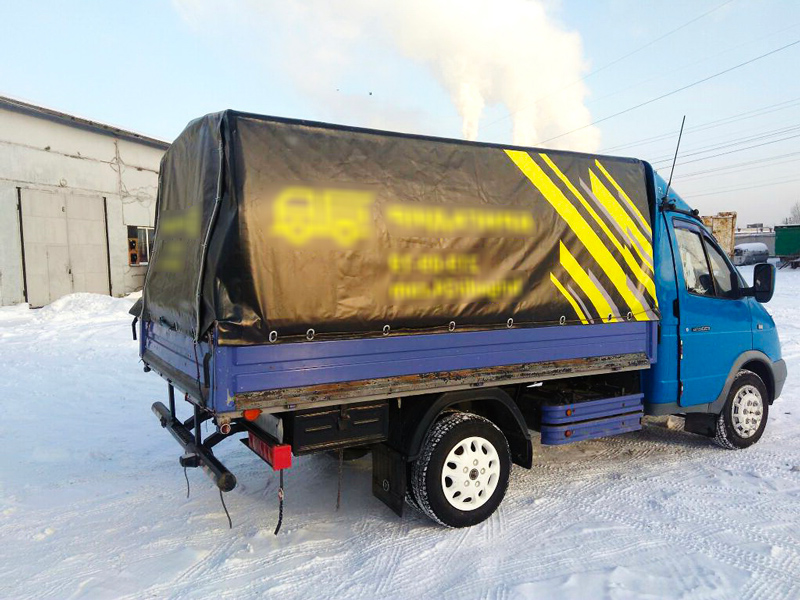 Рекламный тент для газели